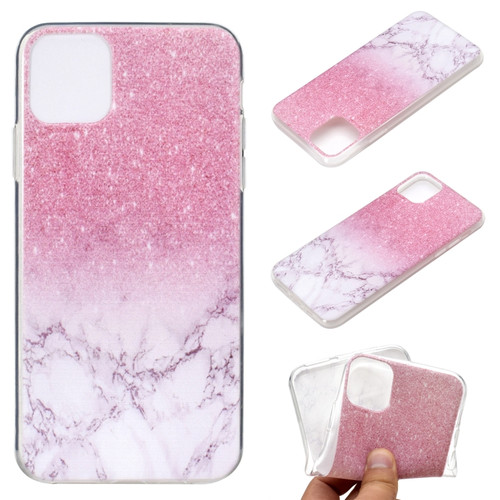 iPhone 14 Coloured Drawing Pattern Transparent TPU Protective Case Max - Marble