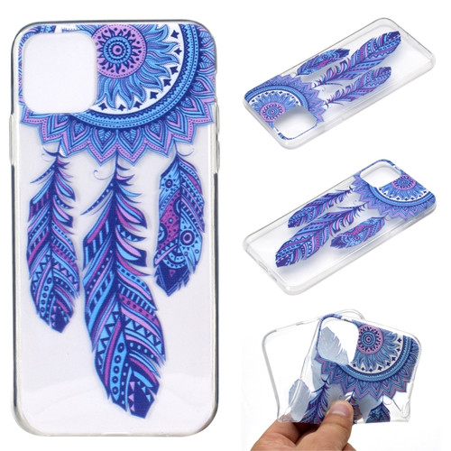 iPhone 14 Coloured Drawing Pattern Transparent TPU Protective Case Max - Windmill