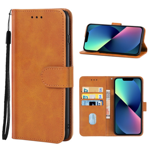 iPhone 14 Leather Phone Case  - Brown