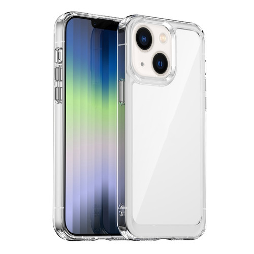 iPhone 14 Colorful Series Acrylic + TPU Phone Case  - Transparent