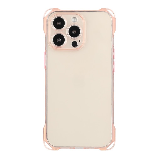 iPhone 14 Pro Max Four-corner Shockproof TPU Phone Case - Pink