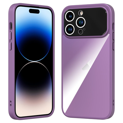 iPhone 14 Pro Max Large Window Acrylic + TPU Phone Case - Night Purple