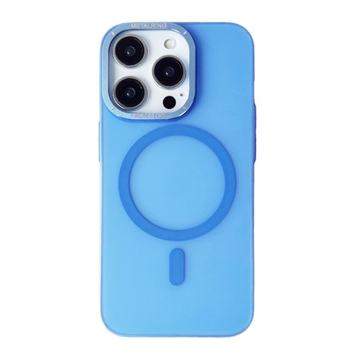 iPhone 14 Pro Max Frosted PC MagSafe TPU Phone Case - Blue