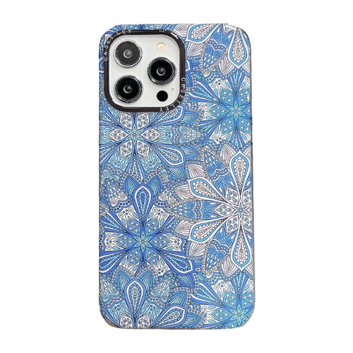 iPhone 14 Pro Max Dual-side Laminating TPU Phone Case - Mandala Totem Flower