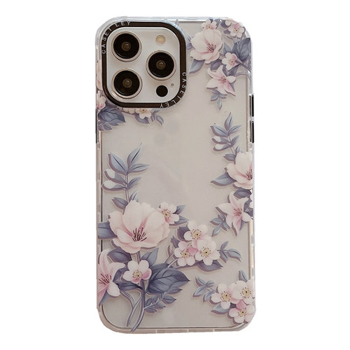 iPhone 14 Pro Max Dual-side Laminating TPU Phone Case - Magnolia Flower