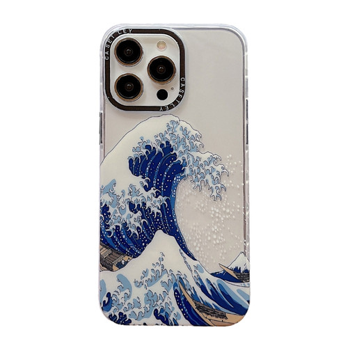iPhone 14 Pro Max Dual-side Laminating TPU Phone Case - Waves