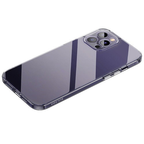 iPhone 14 Pro Max SULADA Frosted Series Shockproof Transparent TPU Phone Case - Purple