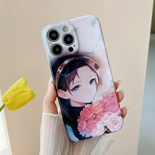 iPhone 14 Pro Max PC Phone Case - Holding Roses