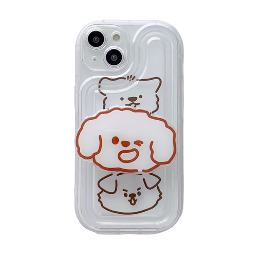 iPhone 14 Pro Max Airbag Frame Three Bears Phone Case with Holder