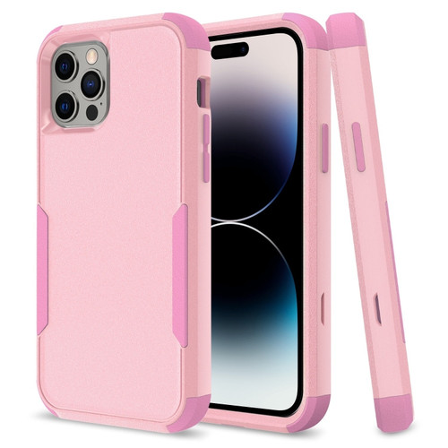 iPhone 14 Pro Max Commuter Shockproof TPU + PC Phone Case  - Pink