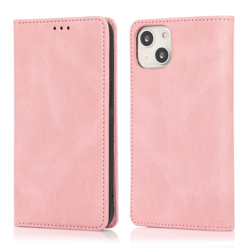 iPhone 14 Pro Max Strong Magnetic Leather Case  - Rose Gold
