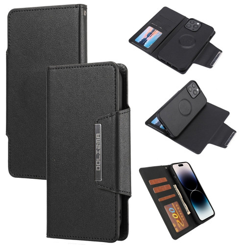 iPhone 14 Pro Max Separable Magnetic Leather Case  - Black