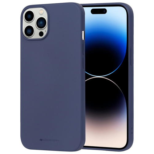 iPhone 14 Pro Max GOOSPERY SOFT FEELING Liquid TPU Phone Case  - Blue