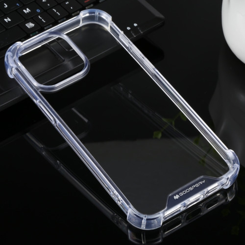 iPhone 14 Pro Max MERCURY GOOSPERY Four-Corner Shockproof Soft Case  - Transparent