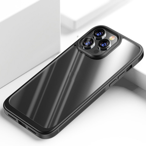 iPhone 14 Pro Max Shockproof TPU + PC Phone Case  - Black