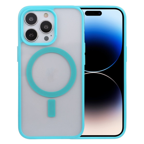 iPhone 14 Pro Max Acrylic + TPU Magsafe Magnetic Phone Case  - Sky Blue
