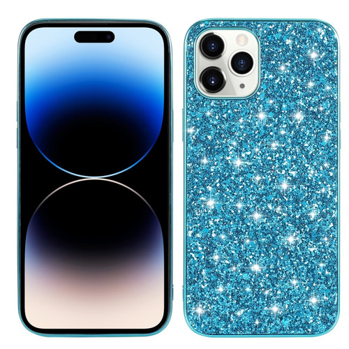 iPhone 14 Pro Max Glitter Powder TPU Phone Case  - Blue