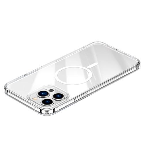 iPhone 14 Pro Max Magsafe Magnetic Four Corner Airbags Phone Case  - Transparent