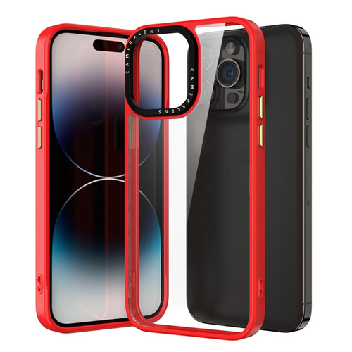 iPhone 14 Pro Four-corner Shockproof Phone Case - Red