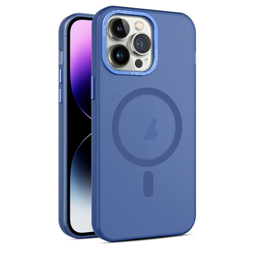 iPhone 14 Pro MagSafe Frosted Translucent Mist Phone Case - Royal Blue