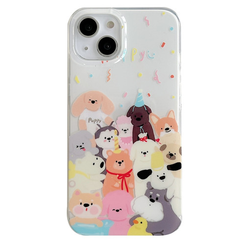 iPhone 14 Pro IMD Cute Animal Pattern Phone Case - Dog