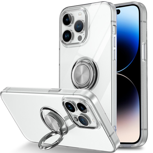 iPhone 14 Pro Ring Holder TPU Phone Case - Transparent