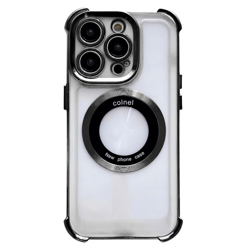 iPhone 14 Pro 6D Electroplating Armor Magsafe Phone Case - Black