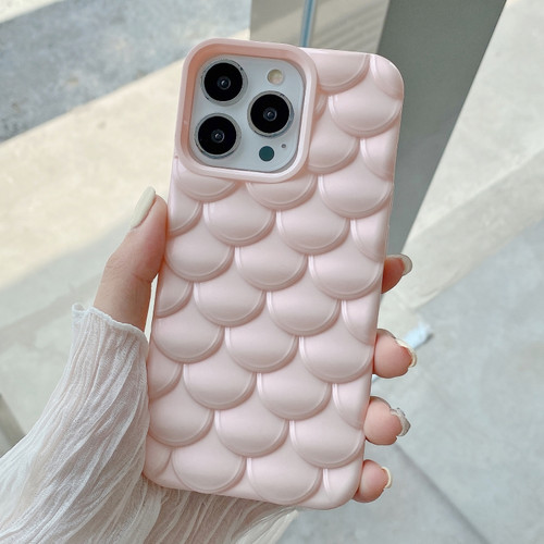 iPhone 14 Pro 3D Scale Style TPU Phone Case - Pink