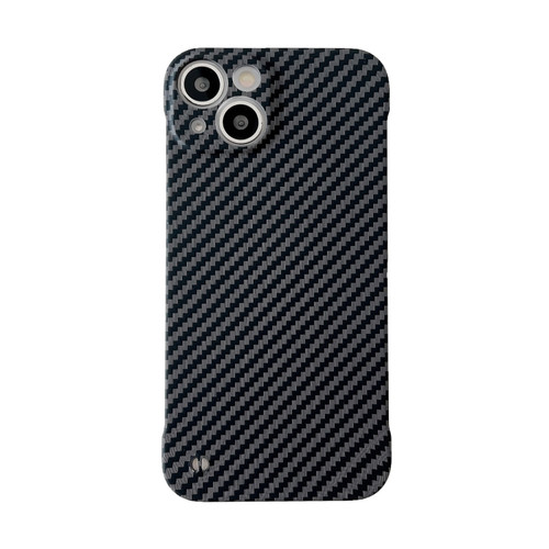 iPhone 14 Pro Carbon Fiber Texture PC Phone Case - Black