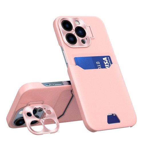 iPhone 14 Pro Invisible Holder Phone Case - Pink