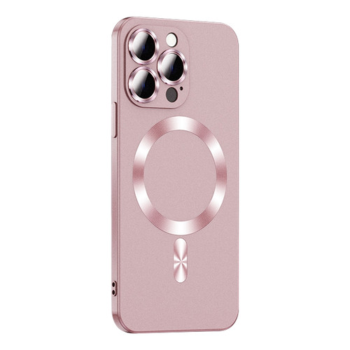 iPhone 14 Pro Liquid Lens Protector Magsafe Phone Case - Gold Pink
