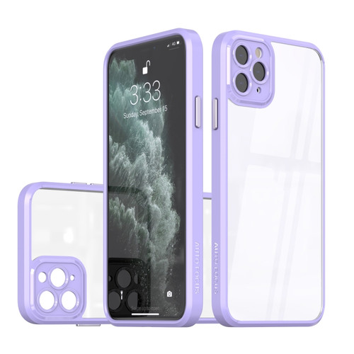 iPhone 14 Pro Cool Armor Transparent Phone Case - Purple
