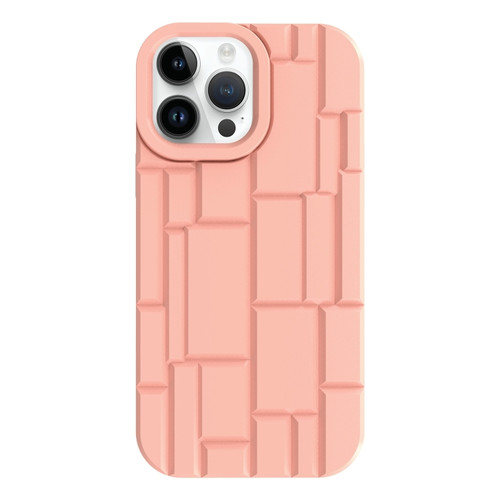 iPhone 14 Pro 3D Ice Cubes Liquid Silicone Phone Case - Pink
