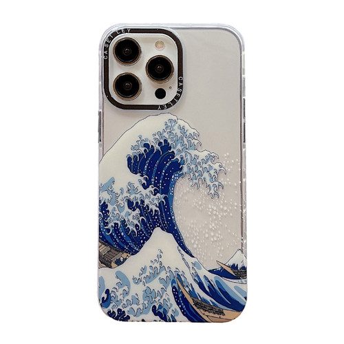 iPhone 14 Pro Dual-side Laminating TPU Phone Case - Waves