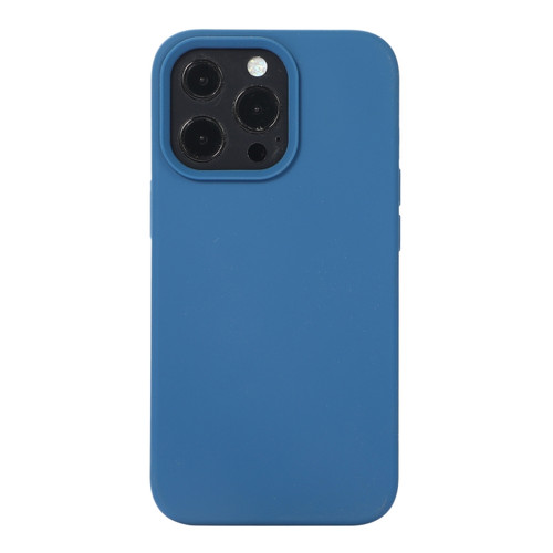 iPhone 14 Pro Liquid Silicone Phone Case  - Blue