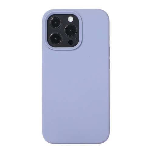 iPhone 14 Pro Liquid Silicone Phone Case  - Lavender Grey