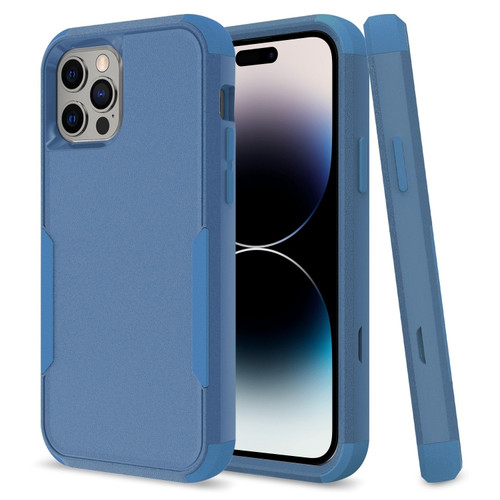 iPhone 14 Pro Commuter Shockproof TPU + PC Phone Case  - Royal Blue