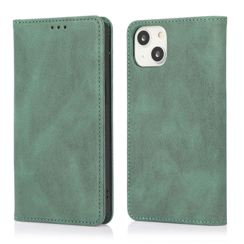 iPhone 14 Pro Strong Magnetic Leather Case - Green