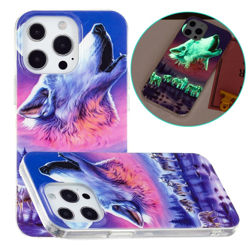 iPhone 14 Pro Luminous TPU Soft Phone Case - Seven Wolves