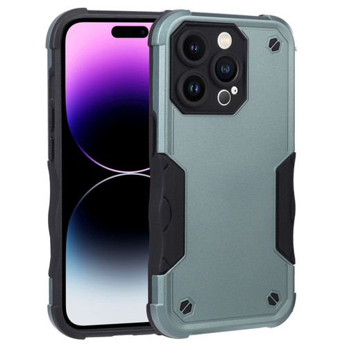 iPhone 14 Pro Non-slip Shockproof Armor Phone Case - Green