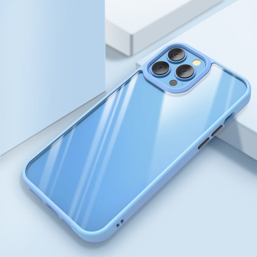 iPhone 14 Pro Clear Back Shockproof Phone Case - Sierra Blue