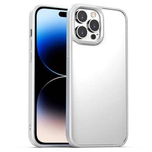 iPhone 14 Pro Clear Acrylic + TPU Phone Case - White