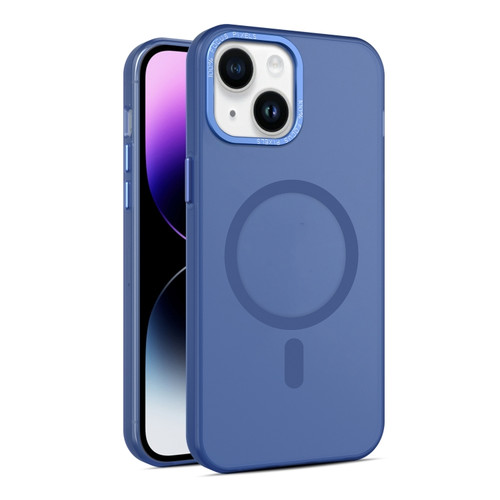 iPhone 14 Plus MagSafe Frosted Translucent Mist Phone Case - Royal Blue