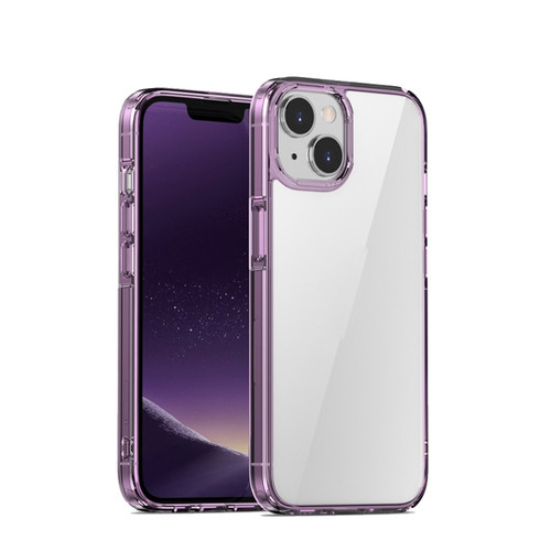 iPhone 14 Plus iPAKY Aurora Series Shockproof PC + TPU Protective Phone Case  - Transparent Purple