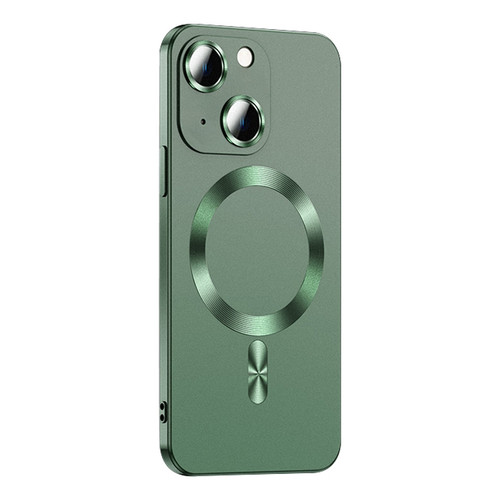 iPhone 14 Plus Liquid Lens Protector Magsafe Phone Case - Green