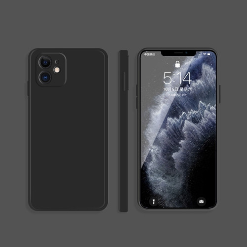 iPhone 14 Plus Imitation Liquid Silicone Phone Case  - Black