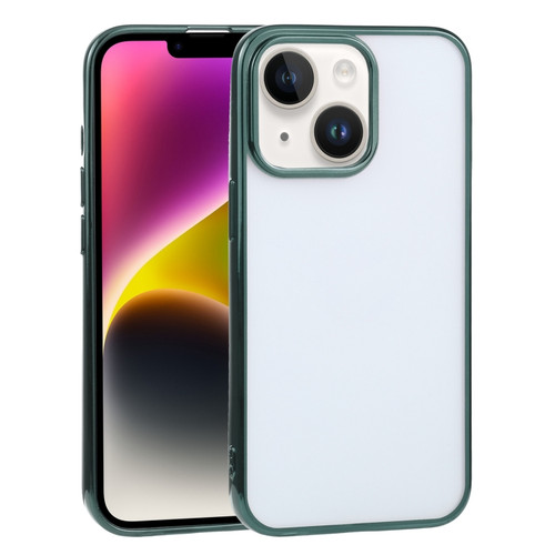 iPhone 14 Plus Ultra-thin Electroplating TPU Phone Case  - Green