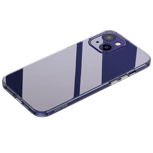 iPhone 14 Plus SULADA Frosted Series Shockproof Transparent TPU Phone Case - Purple