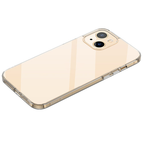 iPhone 14 Plus SULADA Frosted Series Shockproof Transparent TPU Phone Case - Gold