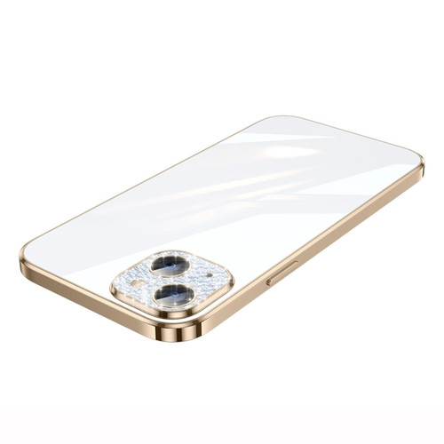 iPhone 14 Plus SULADA The Glad Eye Series Plating TPU Shockproof Protective Case - Gold